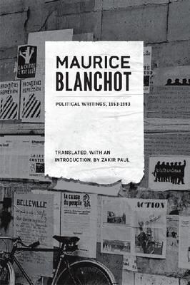 Political Writings Blanchot 1953-93 SP
